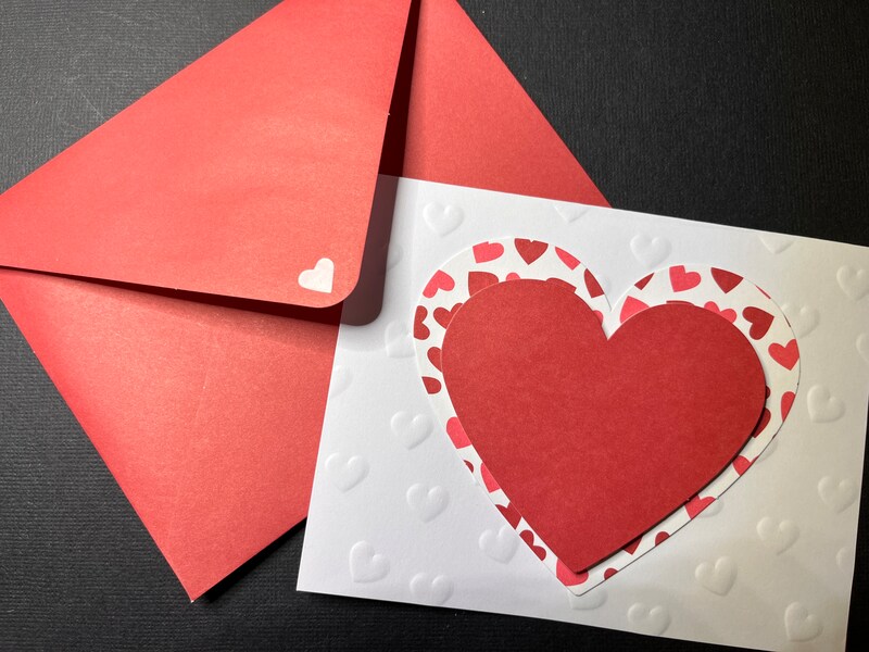 Heart to Heart Be My Valentine Handmade Card